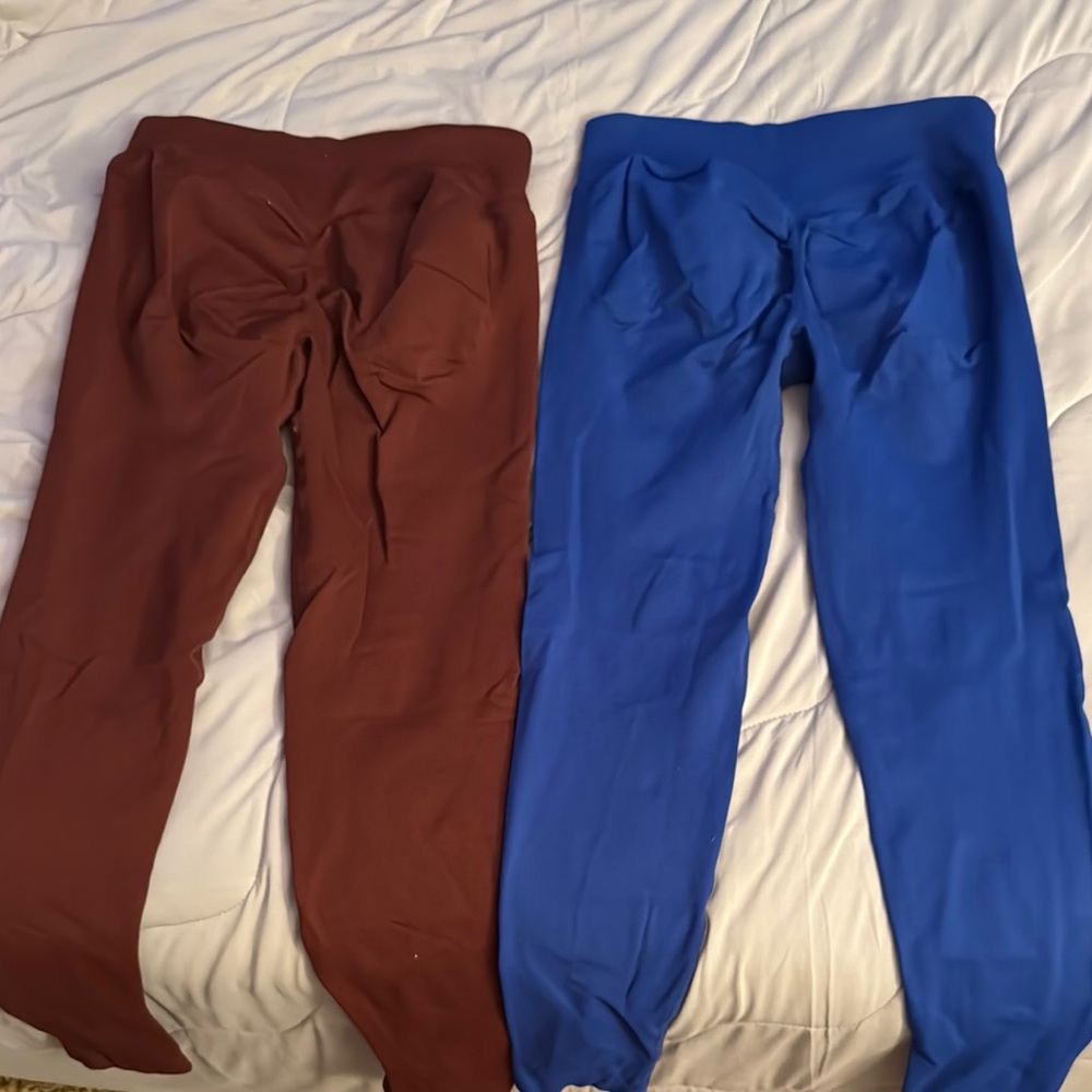 Blue and Red Leggings
